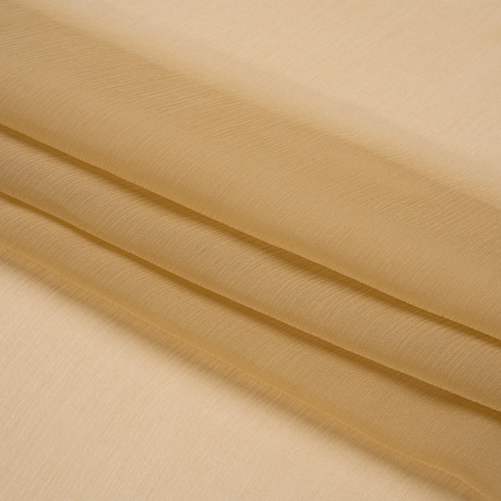 Crinkled Silk Chiffon - Croissant - Premium Collection - Folded