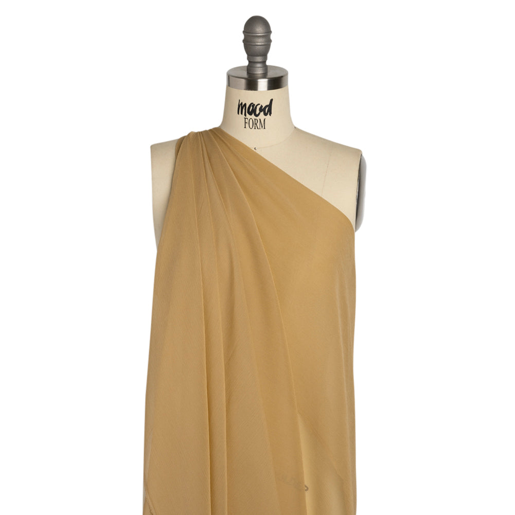 Crinkled Silk Chiffon - Croissant - Premium Collection - Drape