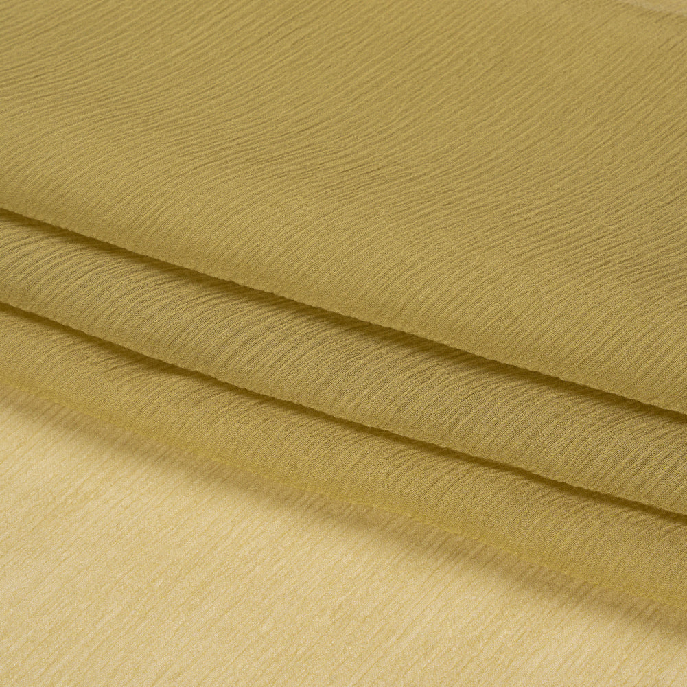 Crinkled Silk Chiffon - Sage Green - Premium Collection - Folded