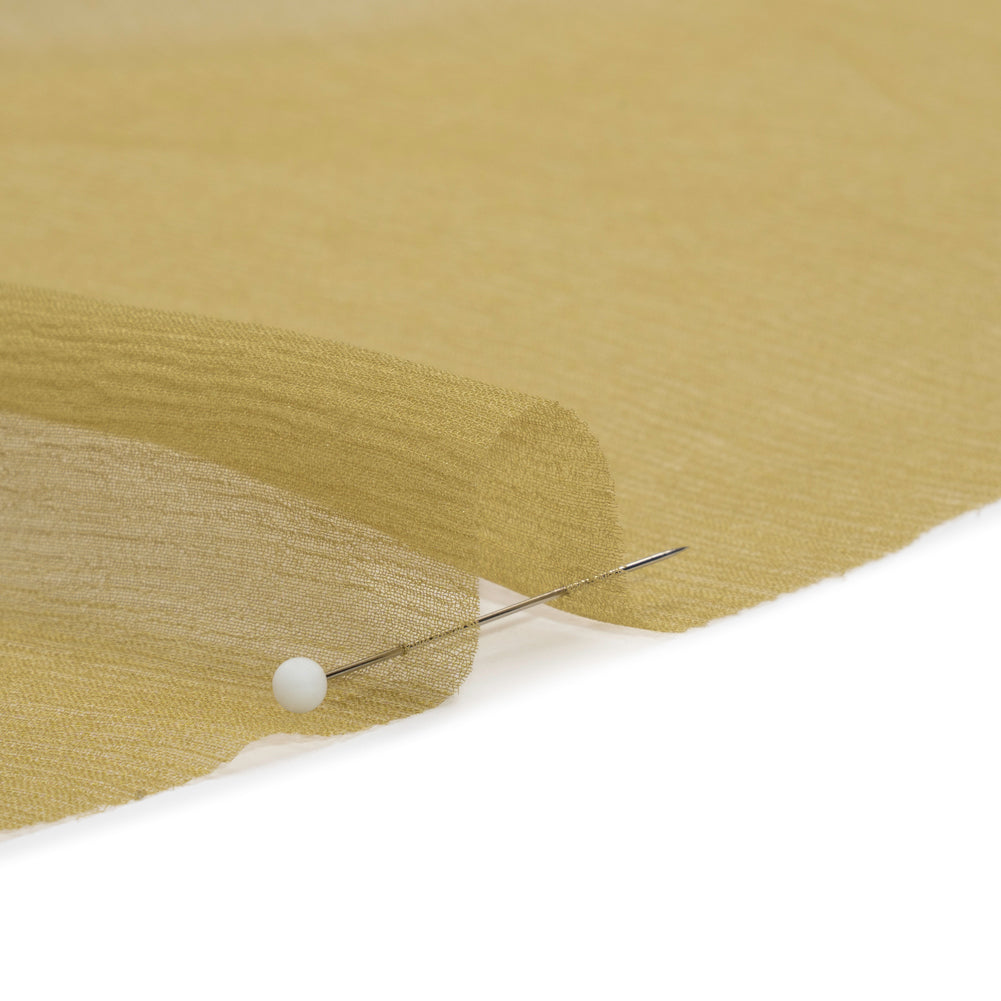 Crinkled Silk Chiffon - Sage Green - Premium Collection - Detail