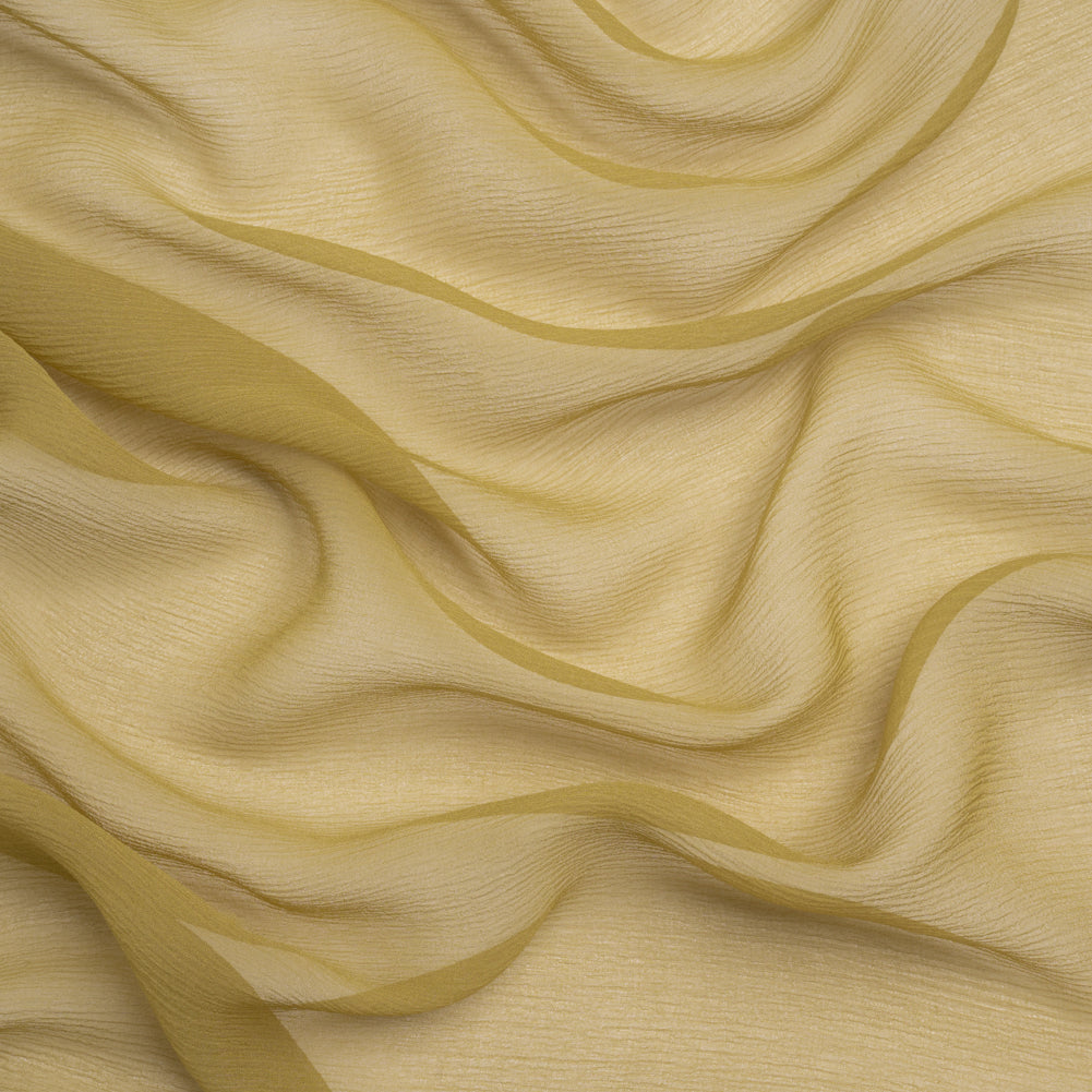 Crinkled Silk Chiffon - Sage Green - Premium Collection
