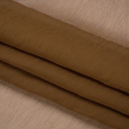 Crinkled Silk Chiffon - Dark Olive - Premium Collection
