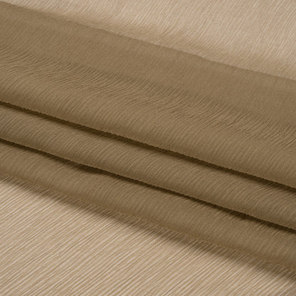 Crinkled Silk Chiffon - Capers - Premium Collection