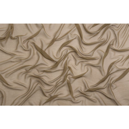 Crinkled Silk Chiffon - Capers - Premium Collection