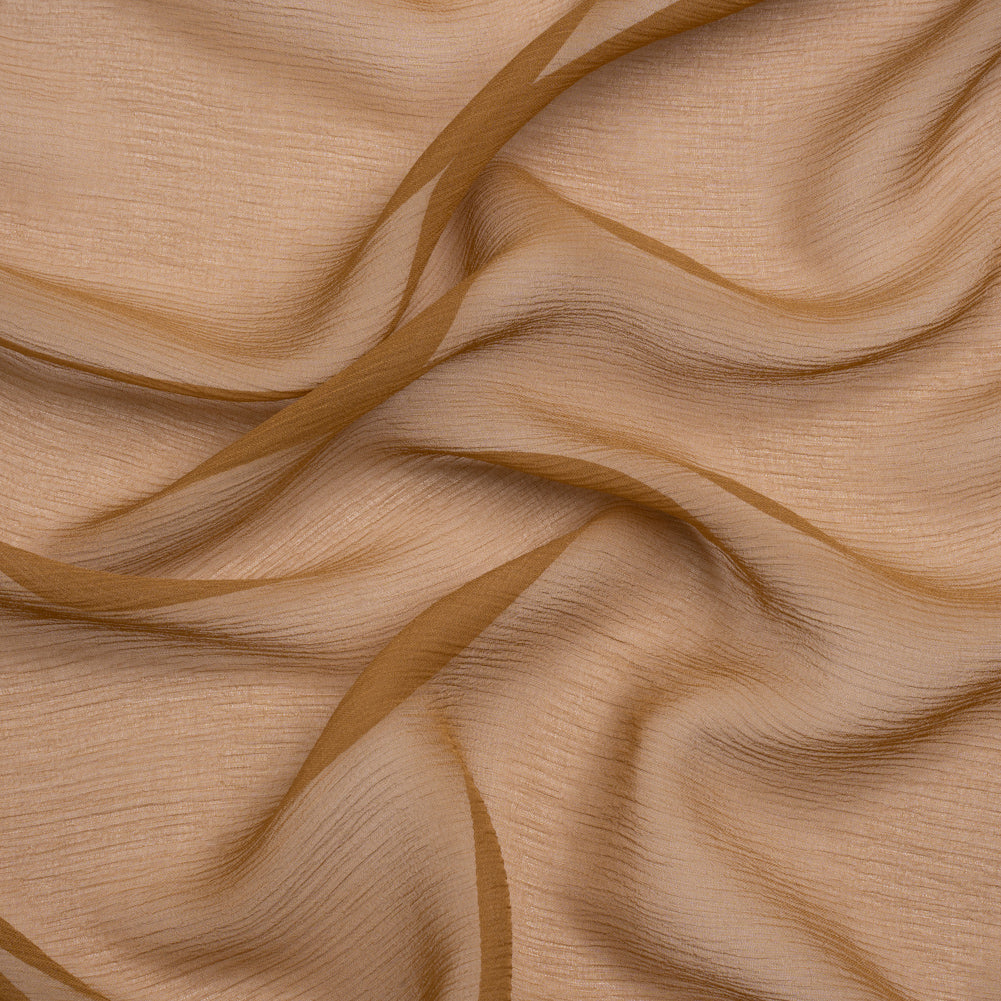 Crinkled Silk Chiffon - Ermine - Premium Collection