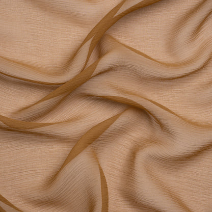 Crinkled Silk Chiffon - Ermine - Premium Collection