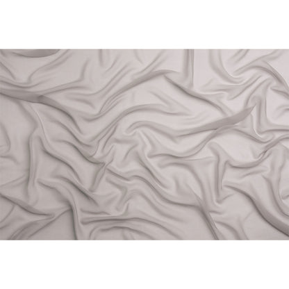 Crinkled Silk Chiffon - Silver - Premium Collection