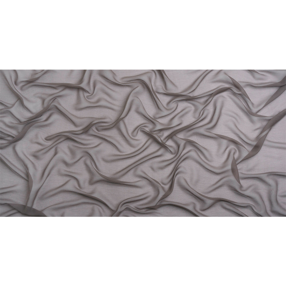 Crinkled Silk Chiffon - Dark Silver - Premium Collection - Full
