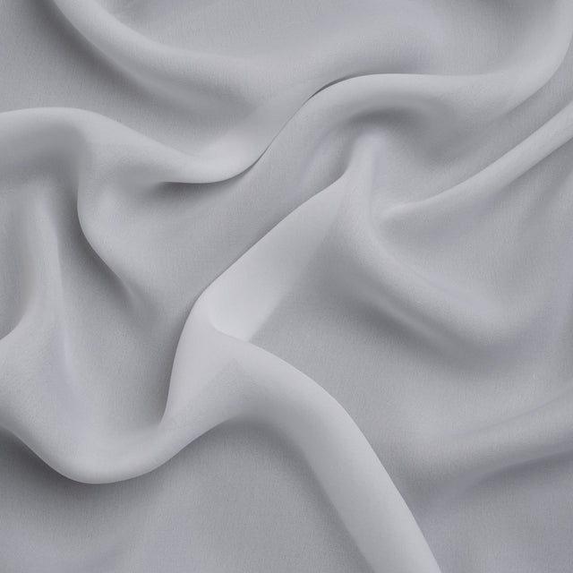 Silk Double Georgette - Bright White - Premium Collection