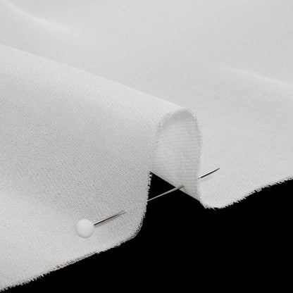 Silk Double Georgette - Whisper White - Premium Collection