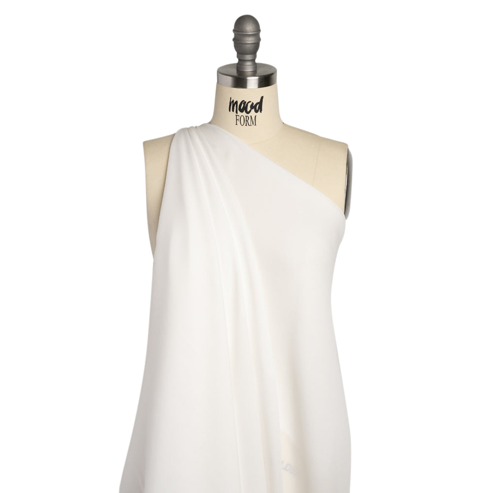 Silk Double Georgette - Whisper White - Premium Collection - Drape