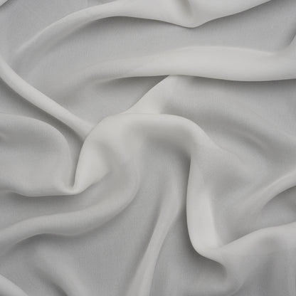 Silk Double Georgette - Whisper White - Premium Collection