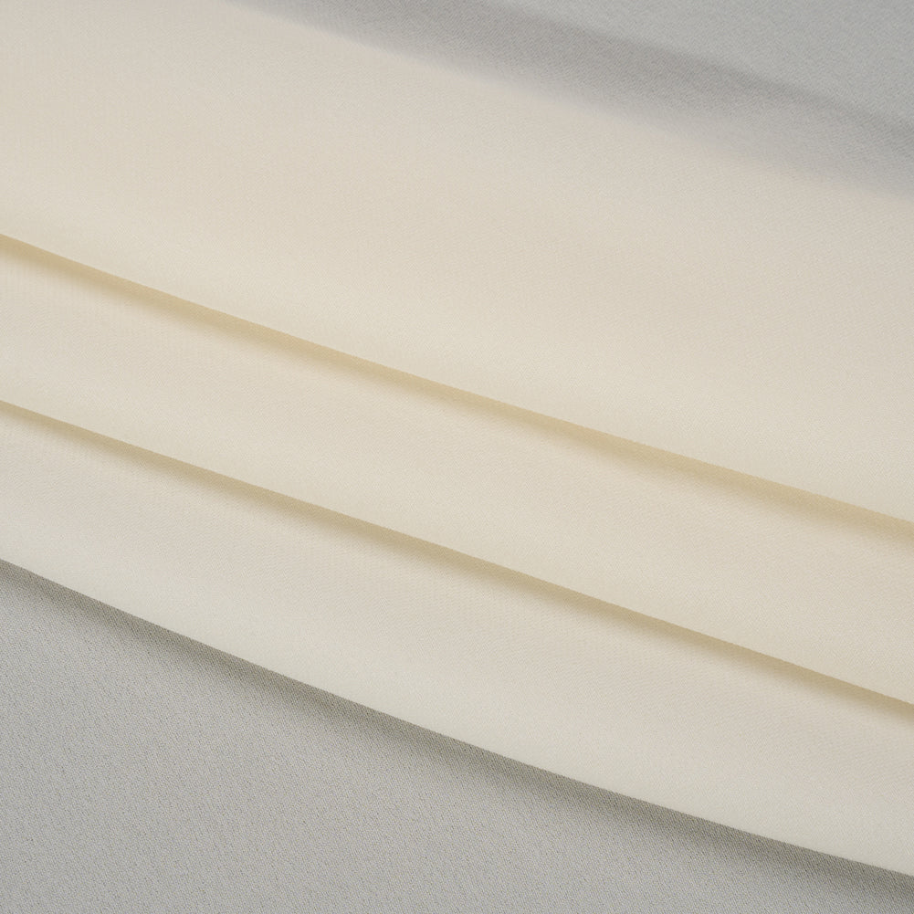 Silk Double Georgette - Antique White - Premium Collection - Folded
