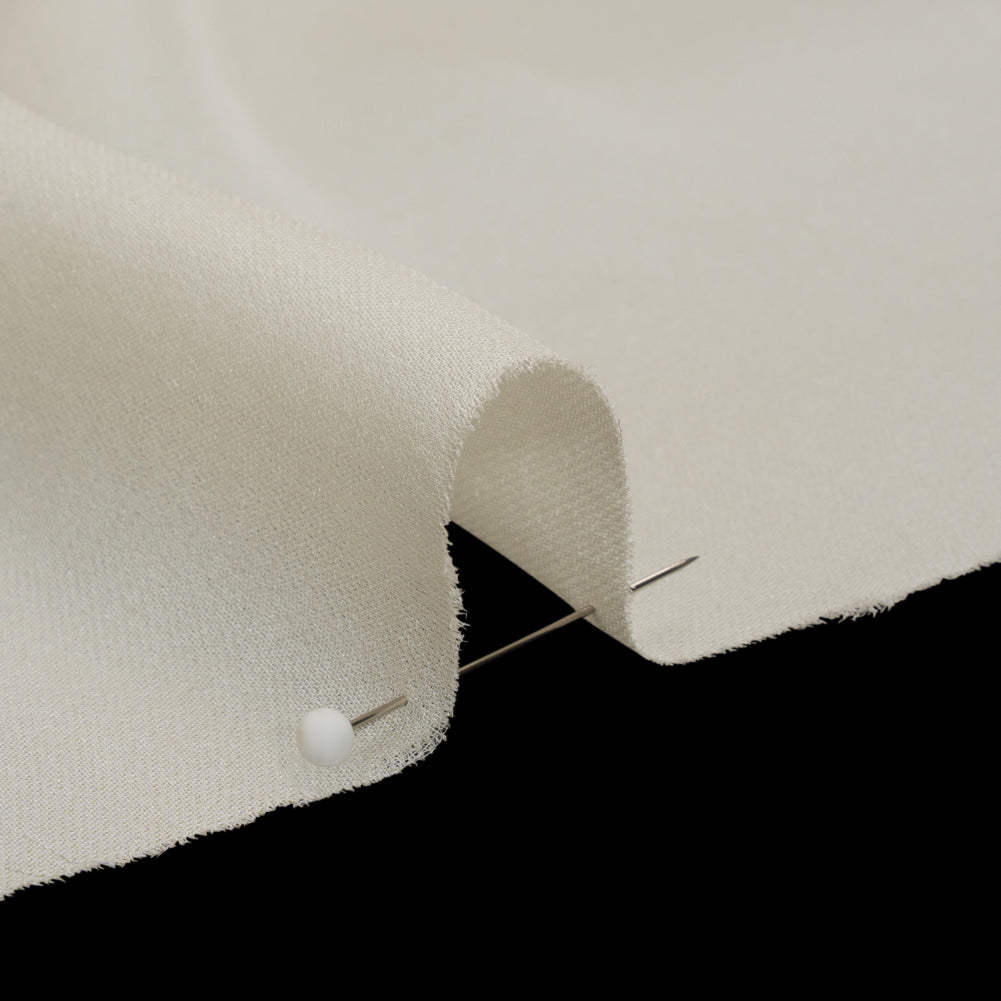 Silk Double Georgette - Antique White - Premium Collection - Detail