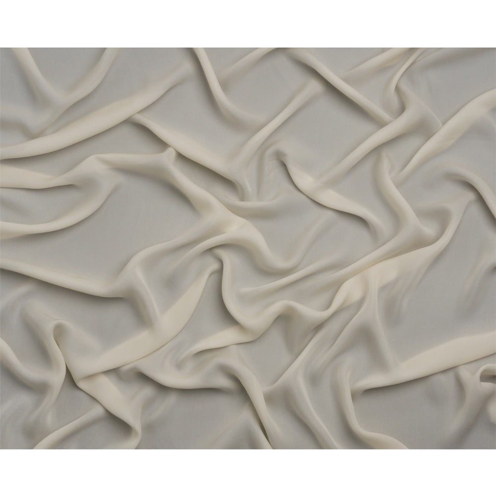 Silk Double Georgette - Antique White - Premium Collection - Full