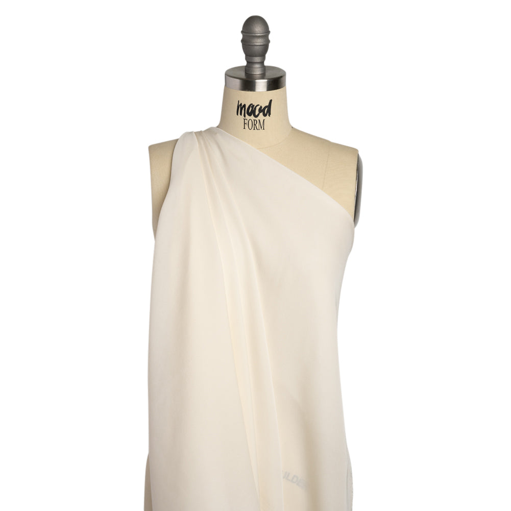 Silk Double Georgette - Antique White - Premium Collection - Drape