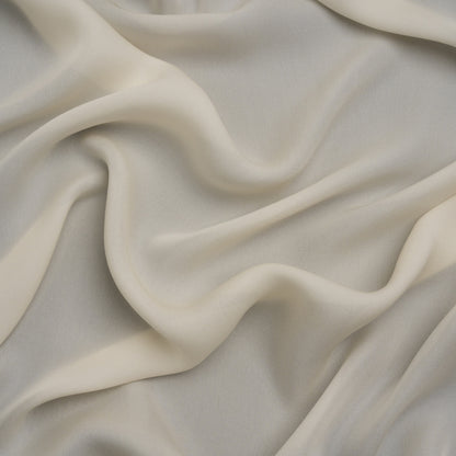 Silk Double Georgette - Antique White - Premium Collection