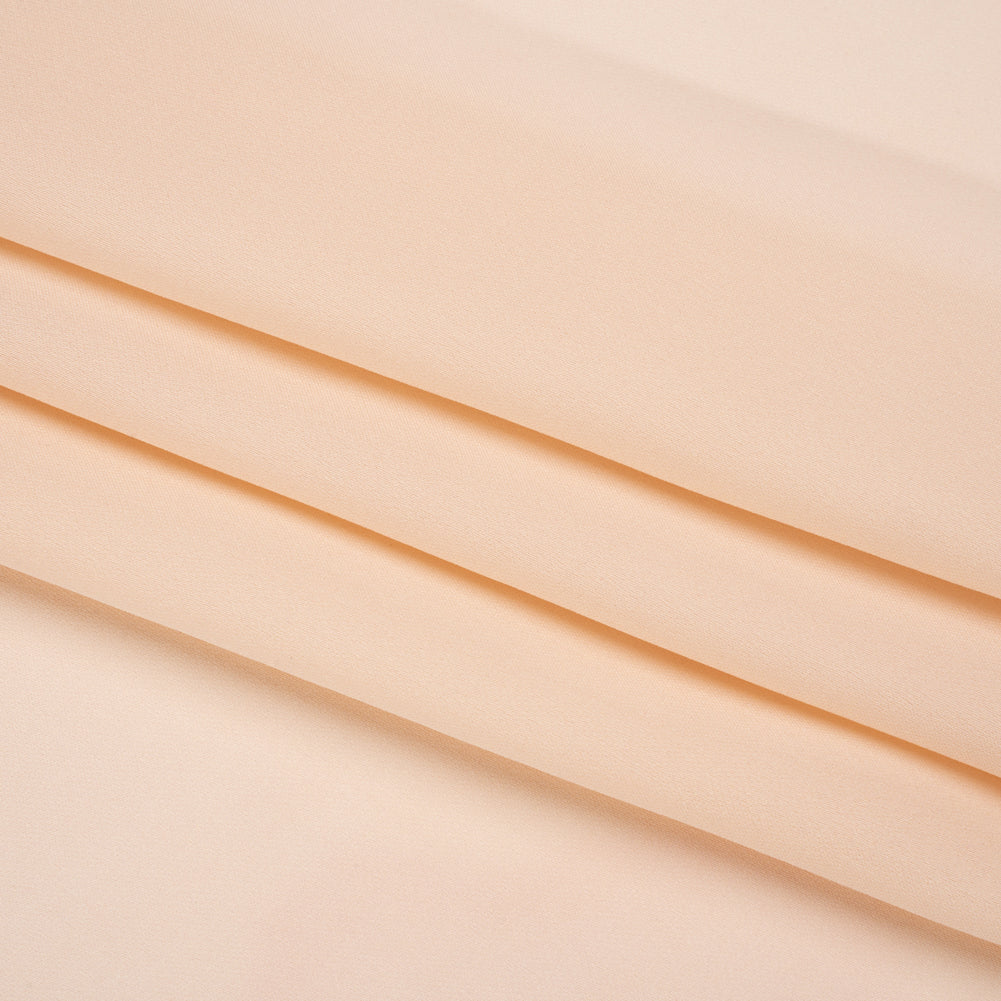 Silk Double Georgette - Cream Pink - Premium Collection - Folded