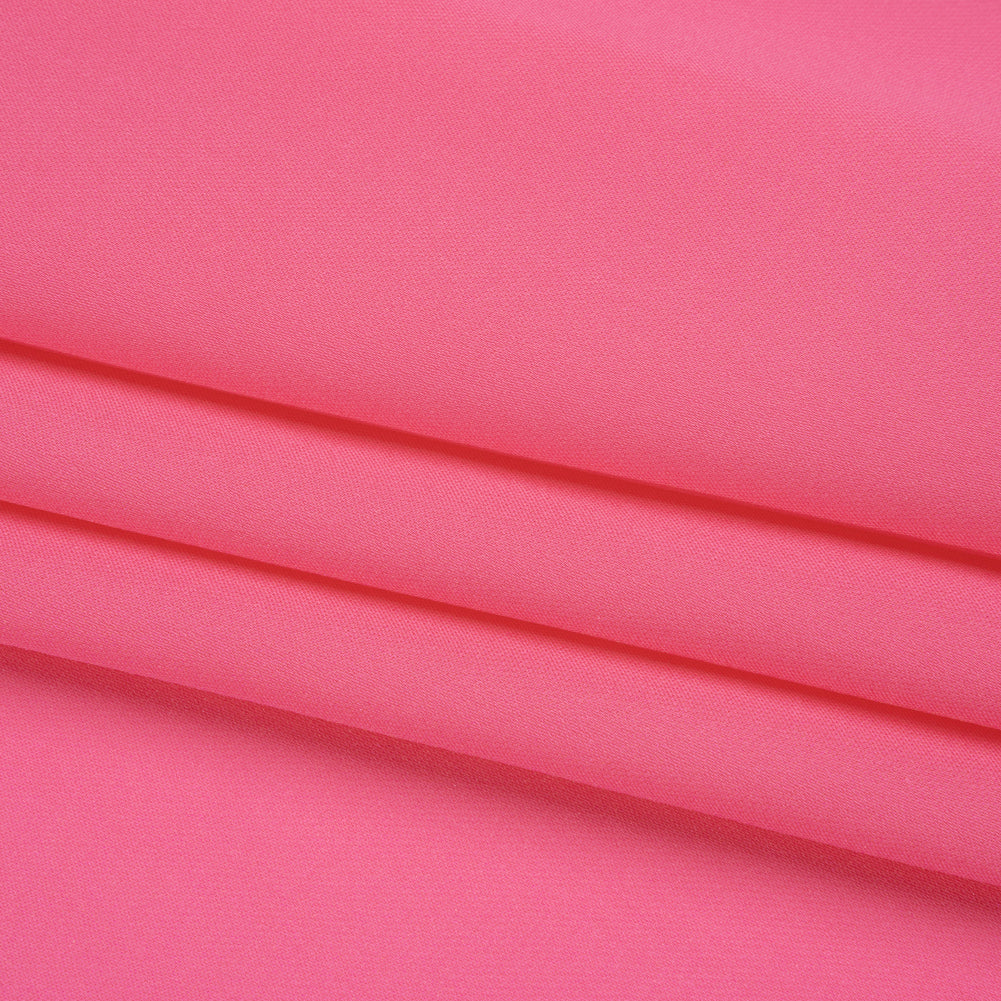 Silk Double Georgette - Carmine Rose - Premium Collection - Folded
