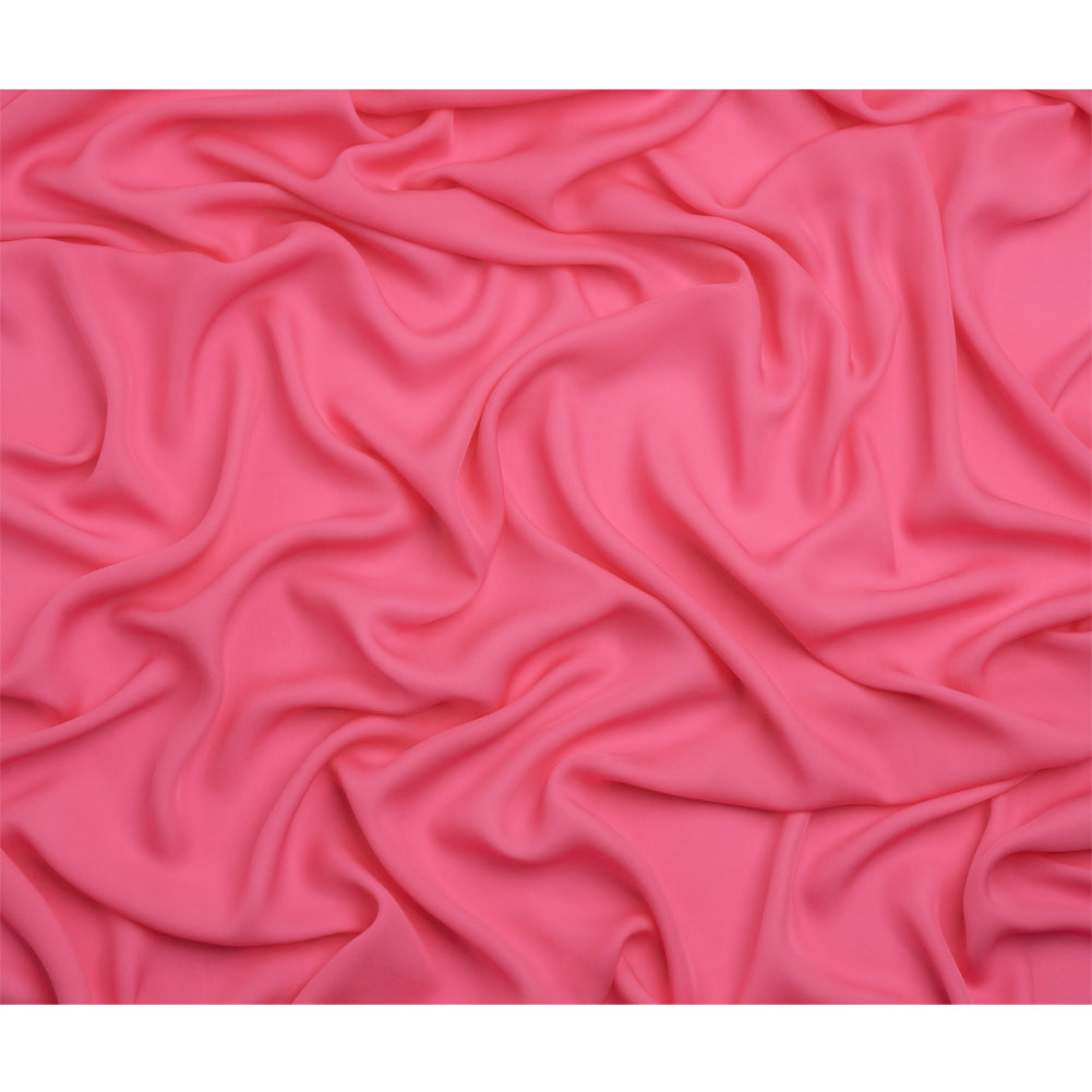 Silk Double Georgette - Carmine Rose - Premium Collection - Full