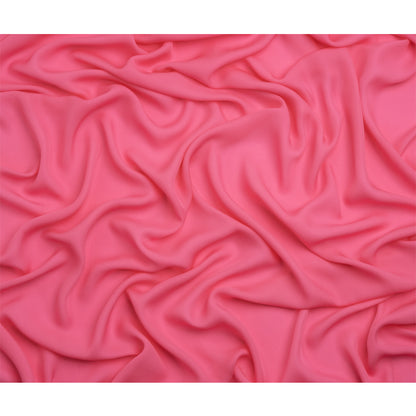Silk Double Georgette - Carmine Rose - Premium Collection