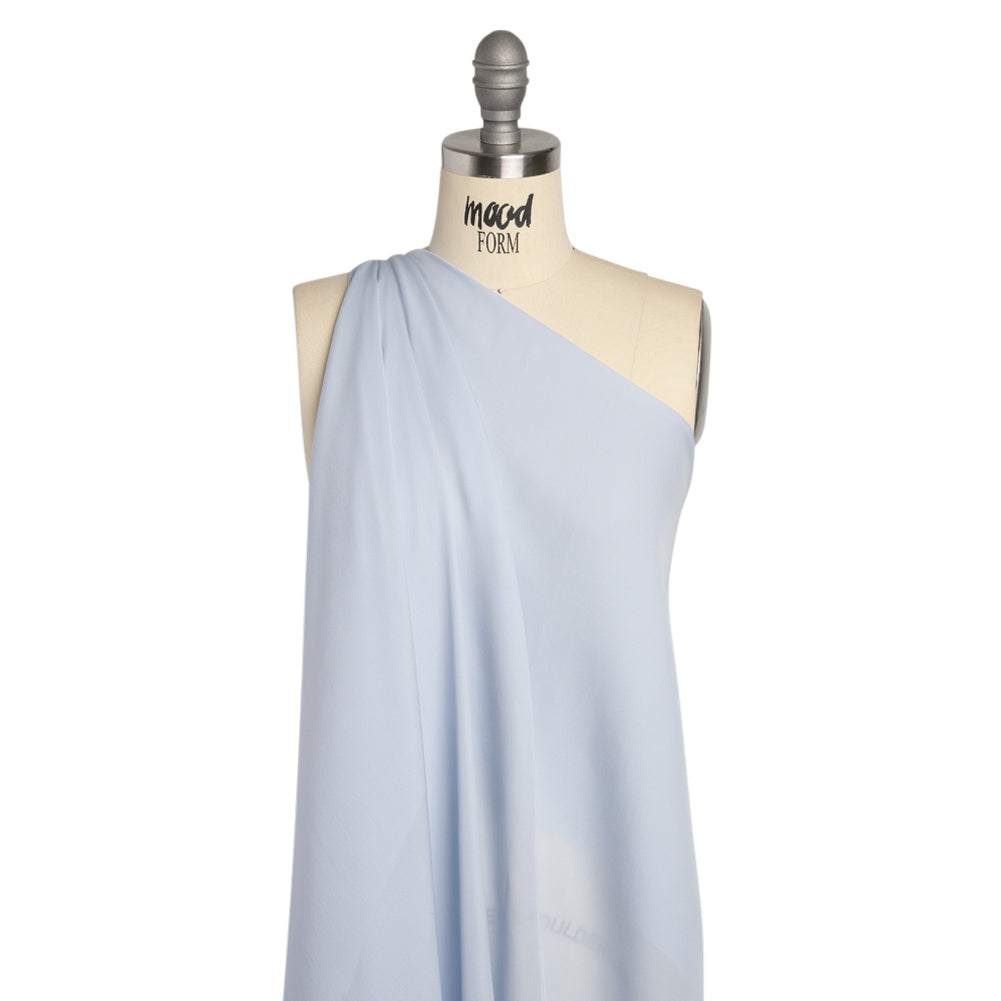 Silk Double Georgette - Icelandic Blue - Premium Collection - Drape