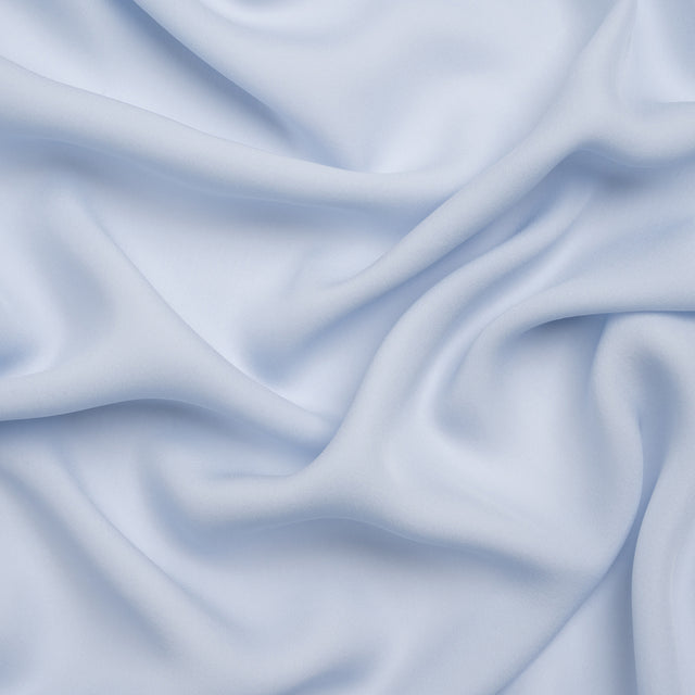 Silk Double Georgette - Icelandic Blue - Premium Collection