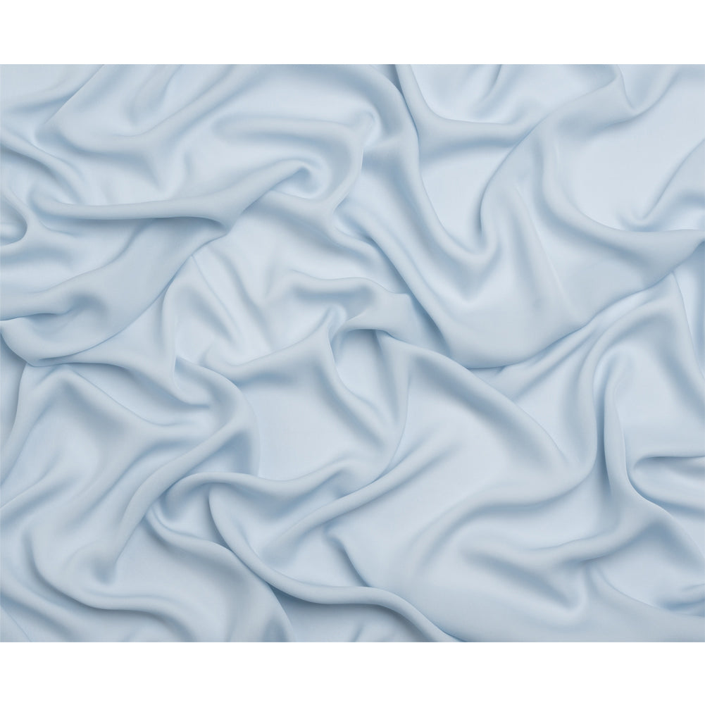 Silk Double Georgette - Baby Blue - Premium Collection - Full