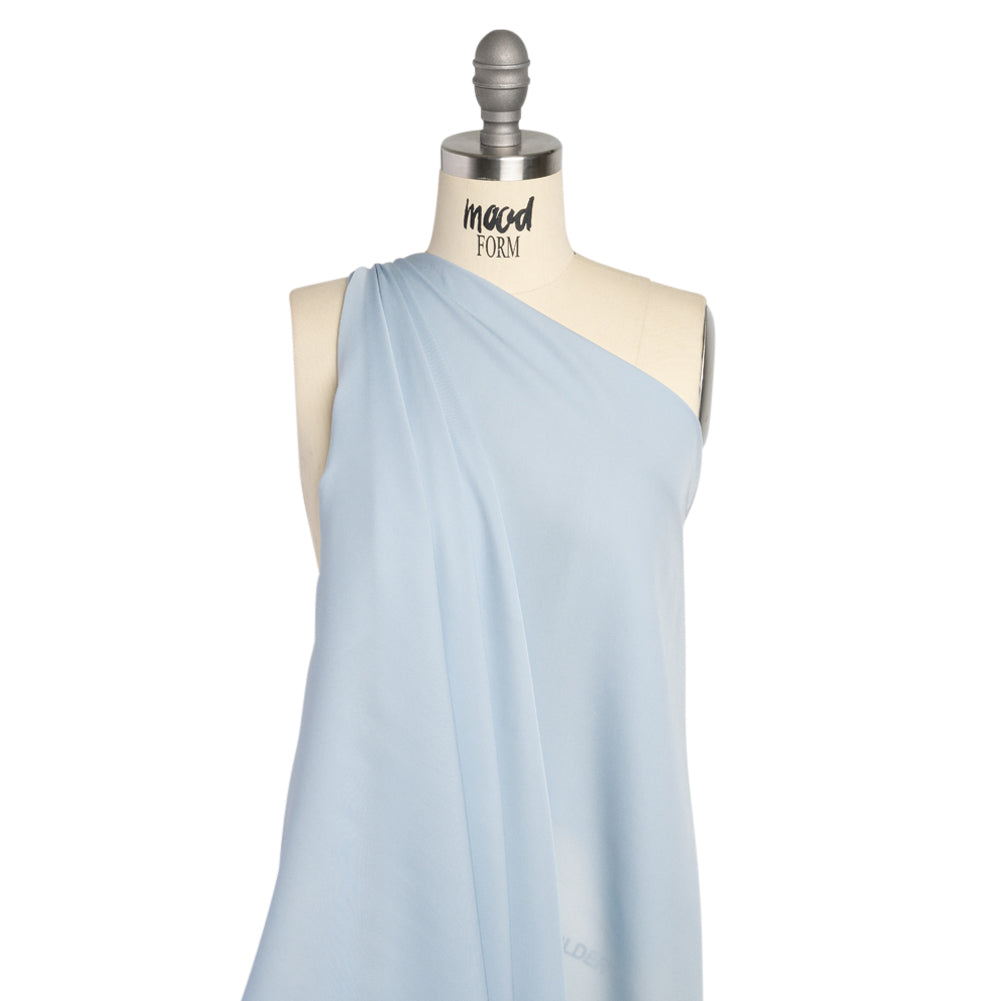 Silk Double Georgette - Baby Blue - Premium Collection - Drape