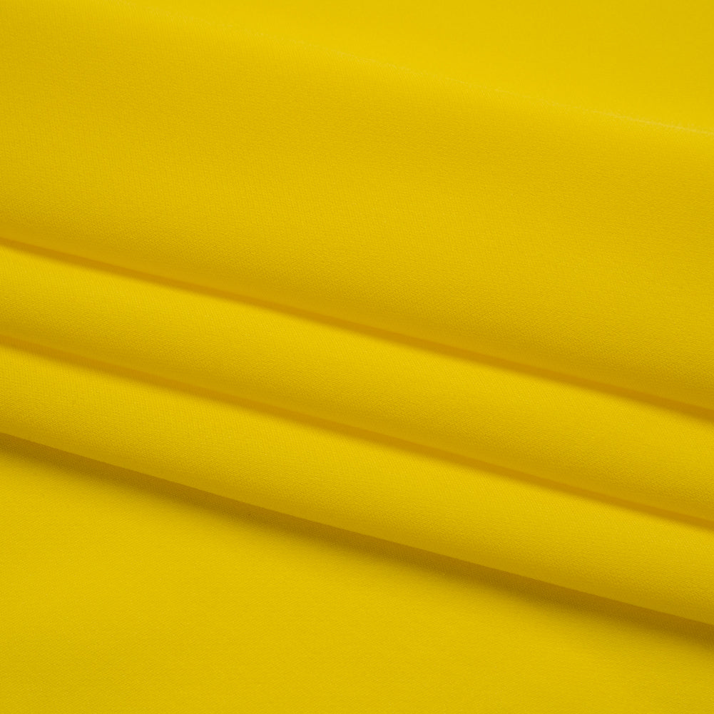 Silk Double Georgette - Buttercup Yellow - Premium Collection - Folded