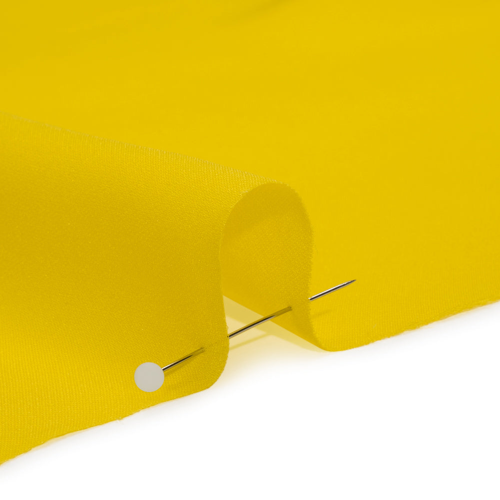 Silk Double Georgette - Buttercup Yellow - Premium Collection - Detail