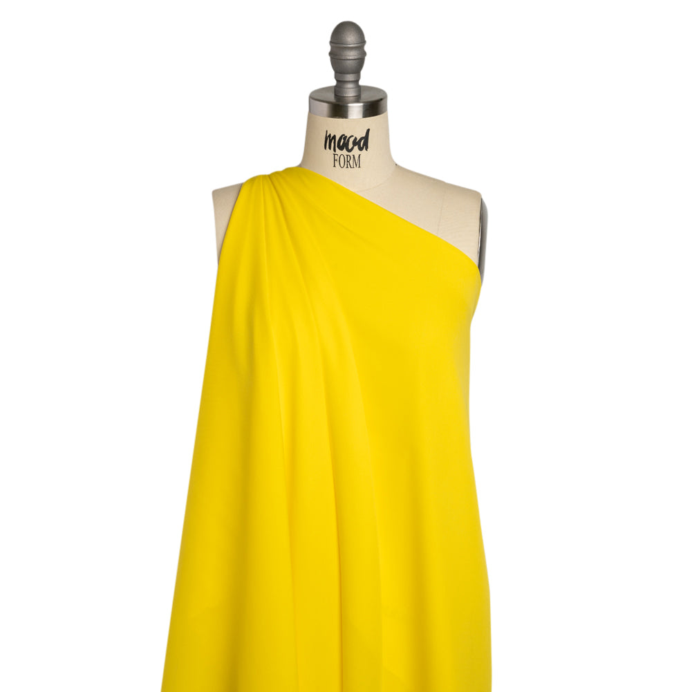Silk Double Georgette - Buttercup Yellow - Premium Collection - Drape