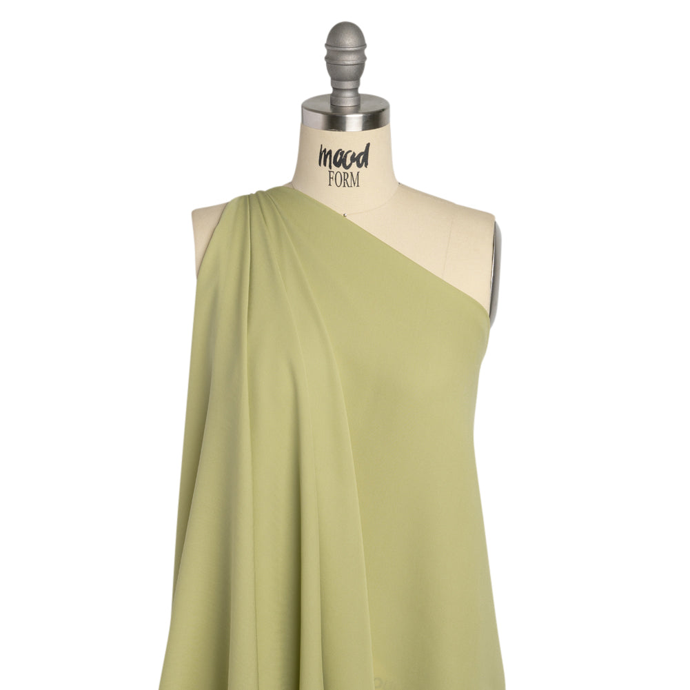 Silk Double Georgette - Nile Green - Premium Collection - Drape