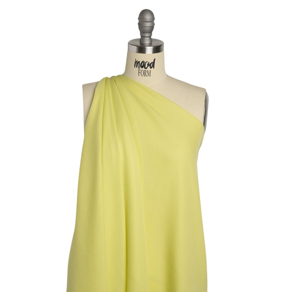 Silk Double Georgette - Sunny Lime - Premium Collection - Drape