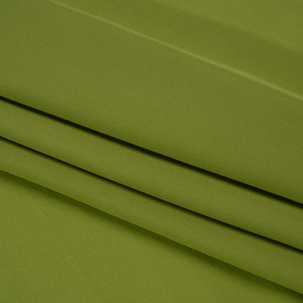 Silk Double Georgette - Peridot Green - Premium Collection - Folded