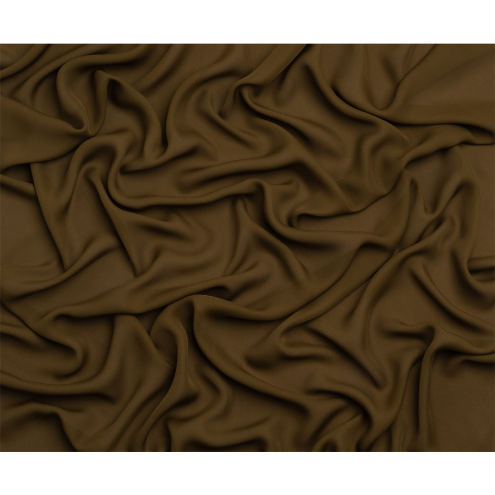 Silk Double Georgette - Fir Green - Premium Collection - Full