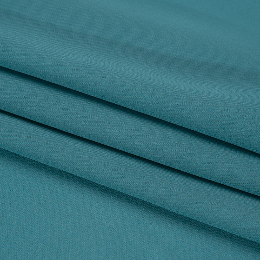 Silk Double Georgette - Colonial Blue - Premium Collection - Folded