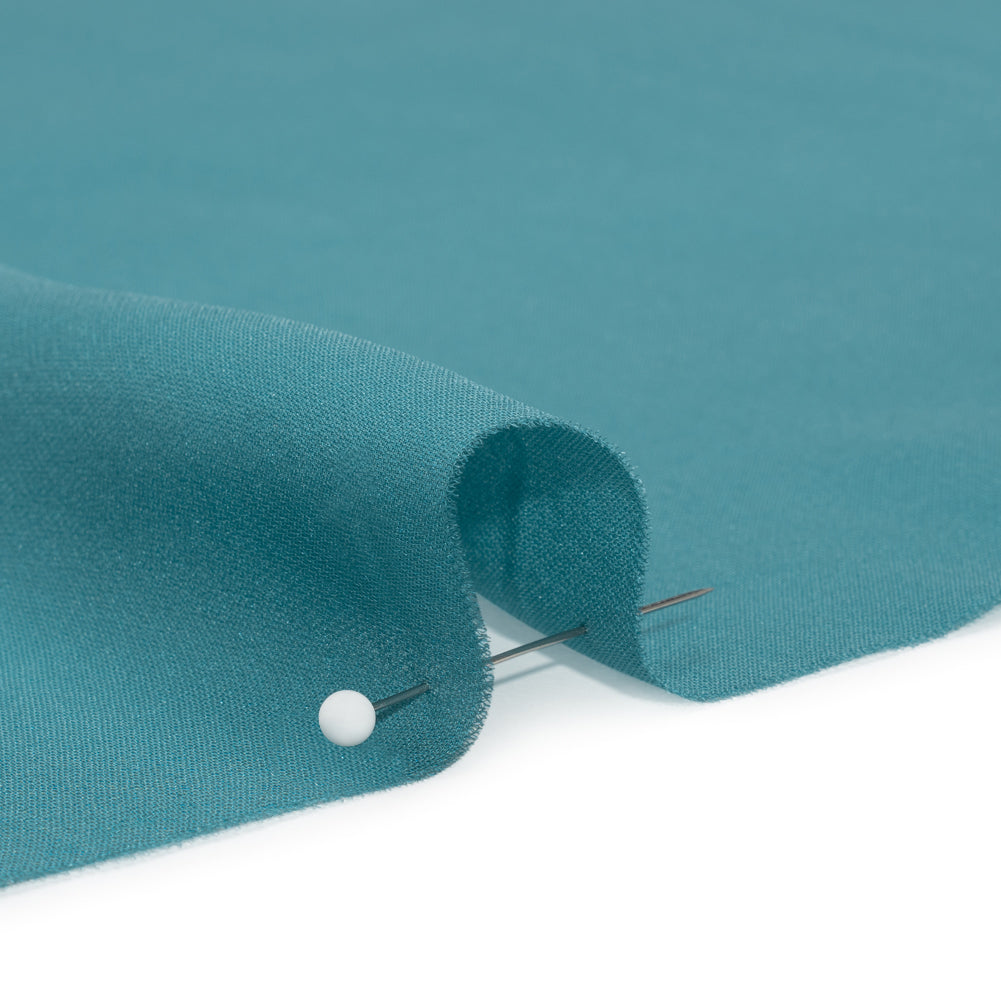 Silk Double Georgette - Colonial Blue - Premium Collection - Detail