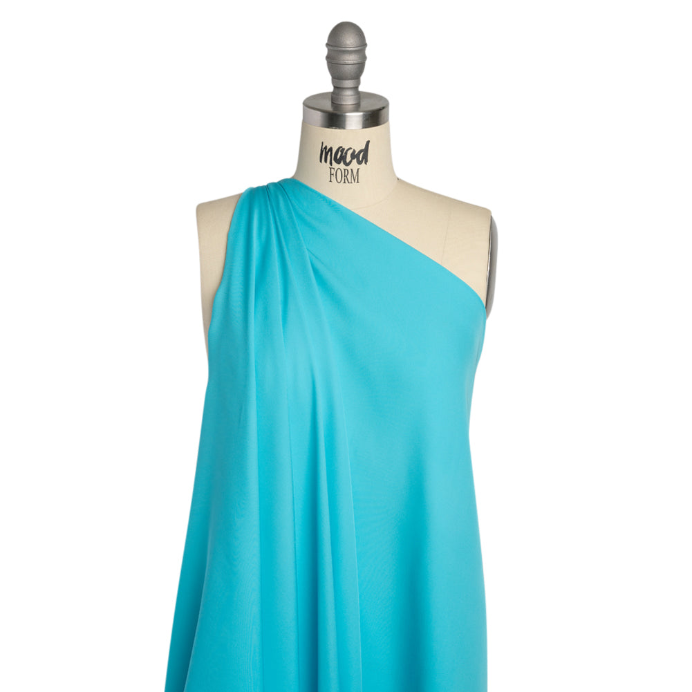 Silk Double Georgette - Angel Blue - Premium Collection - Drape