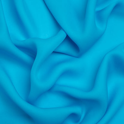 Silk Double Georgette - Horizon Blue - Premium Collection