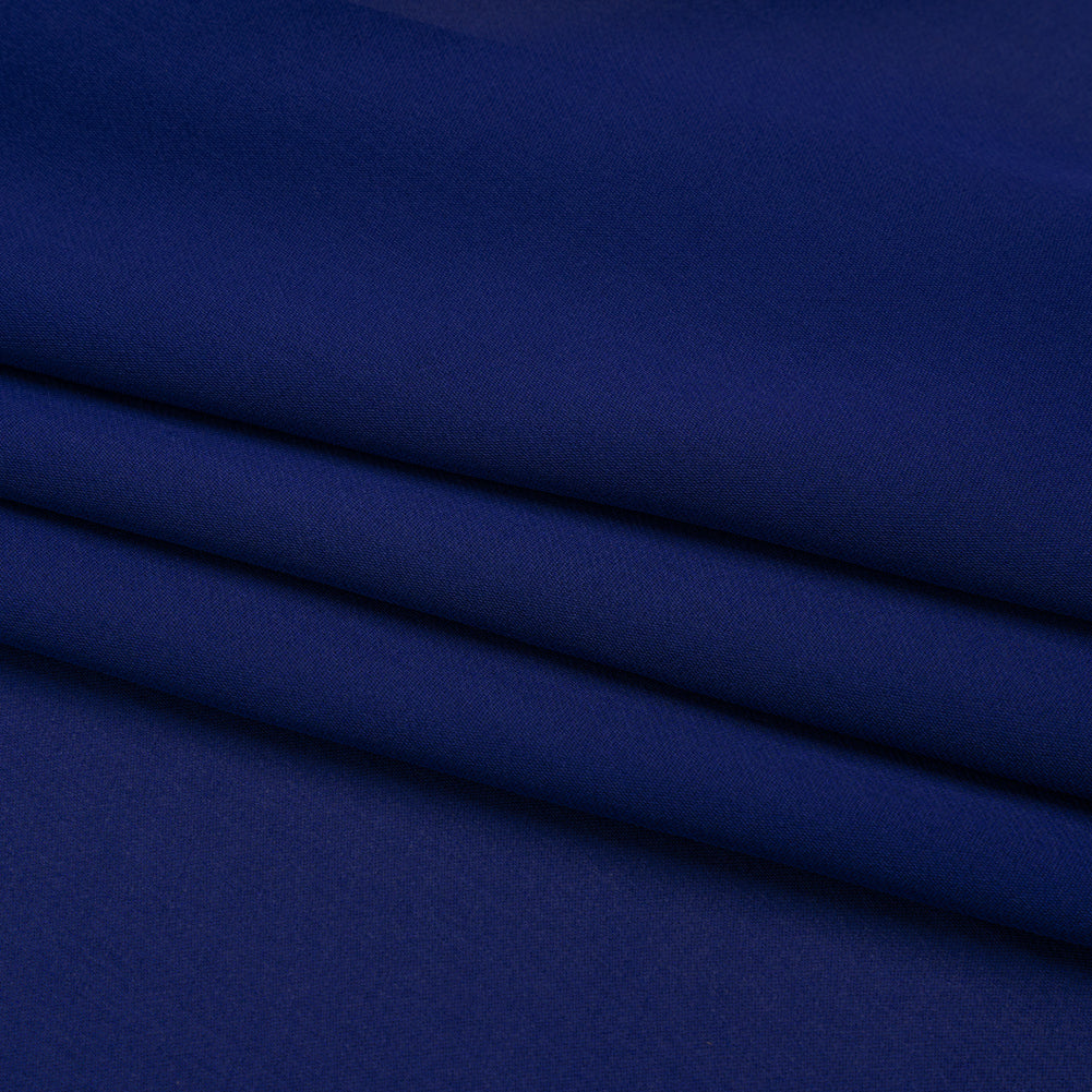 Silk Double Georgette - Estate Blue - Premium Collection - Folded