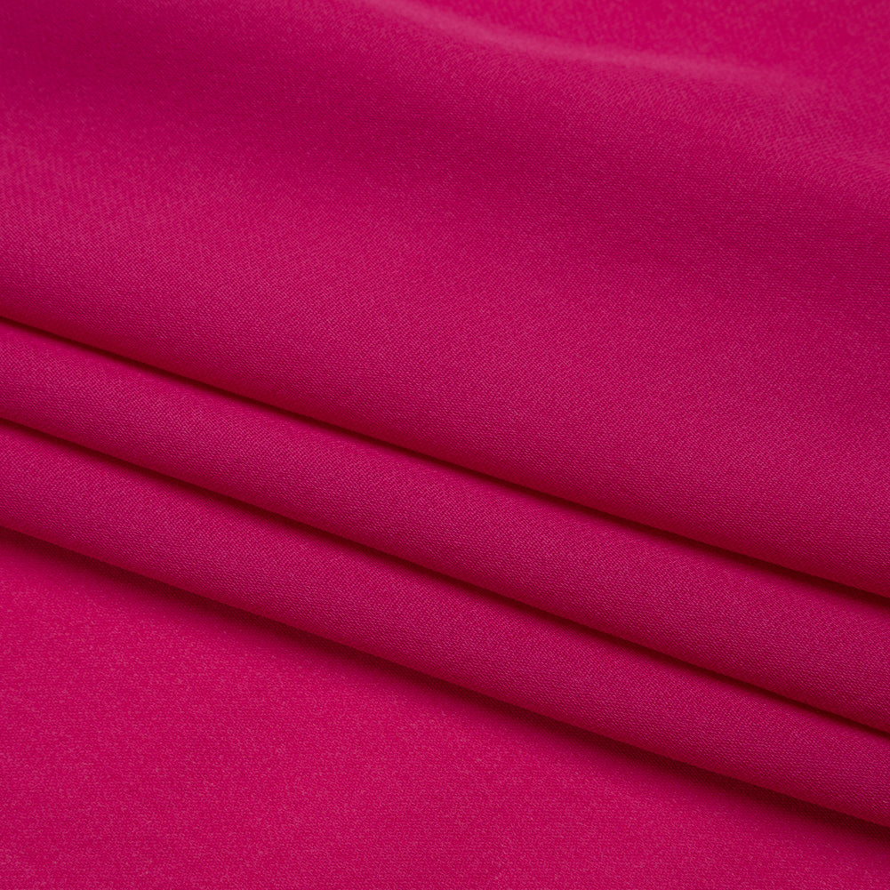 Silk Double Georgette - Beetroot - Premium Collection - Folded