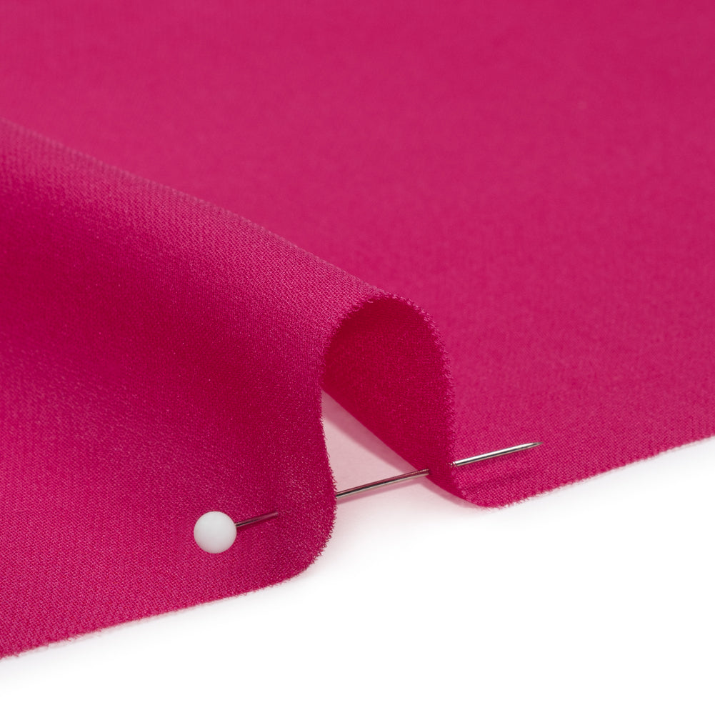 Silk Double Georgette - Beetroot - Premium Collection - Detail
