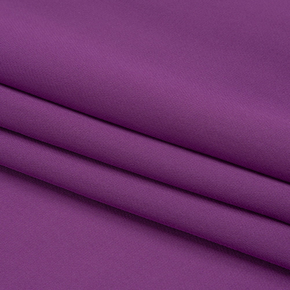 Silk Double Georgette - Bright Purple - Premium Collection - Folded