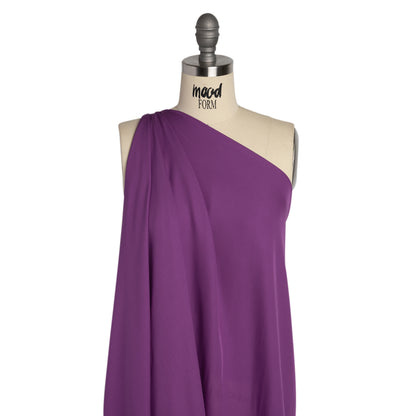 Silk Double Georgette - Bright Purple - Premium Collection