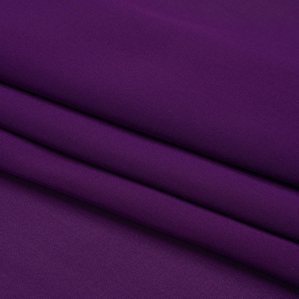 Silk Double Georgette - Majesty Purple - Premium Collection - Folded