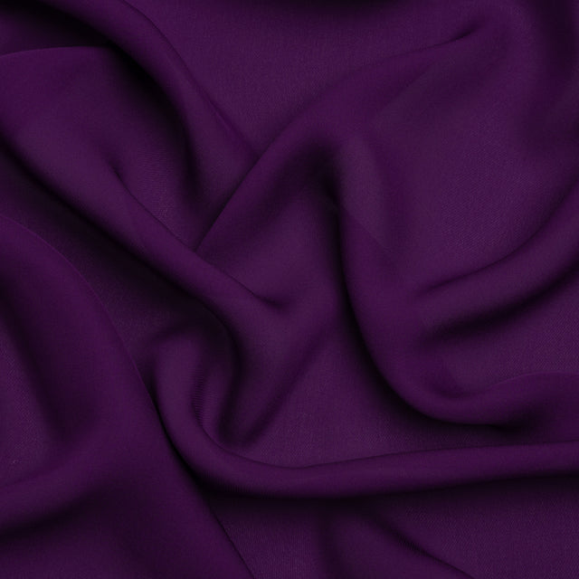 Silk Double Georgette - Majesty Purple - Premium Collection