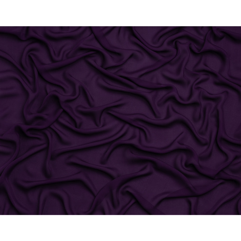 Silk Double Georgette - Grape - Premium Collection - Full