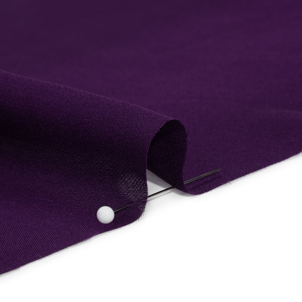 Silk Double Georgette - Grape - Premium Collection Folded