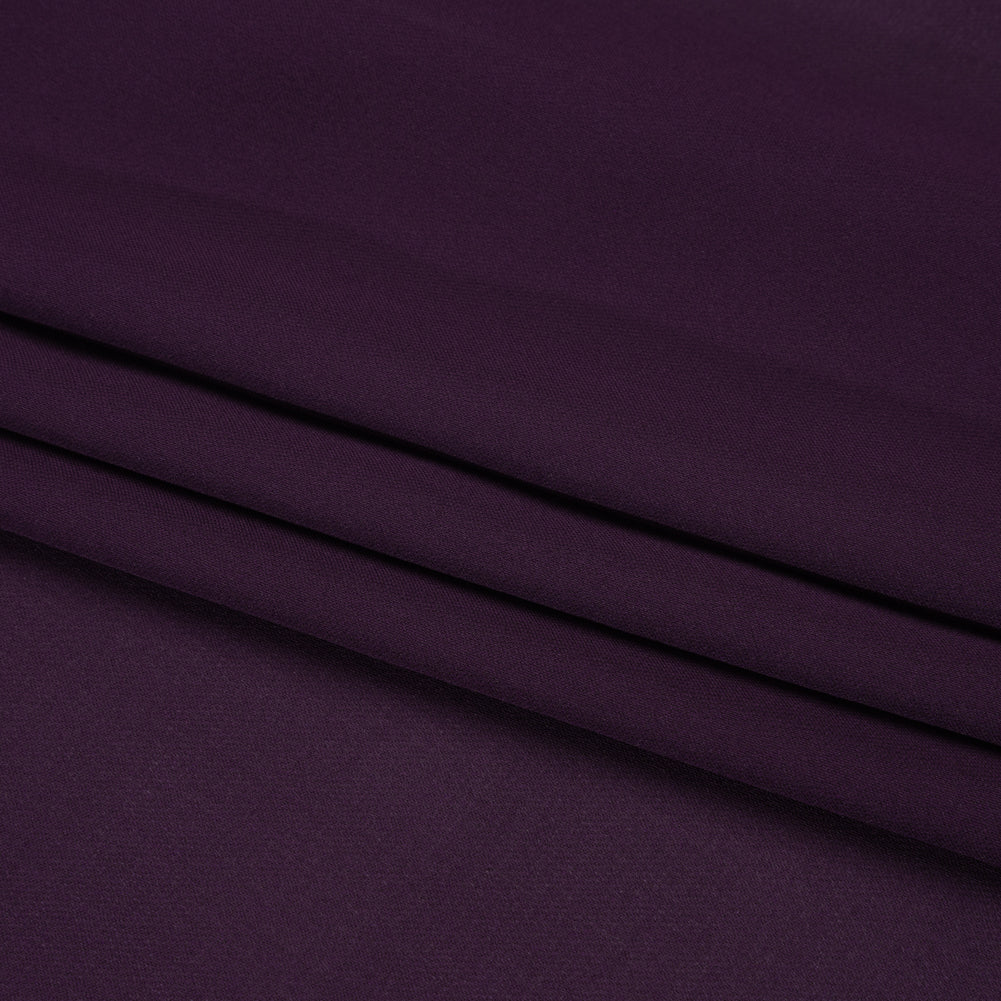 Silk Double Georgette - Blackberry - Premium Collection - Folded
